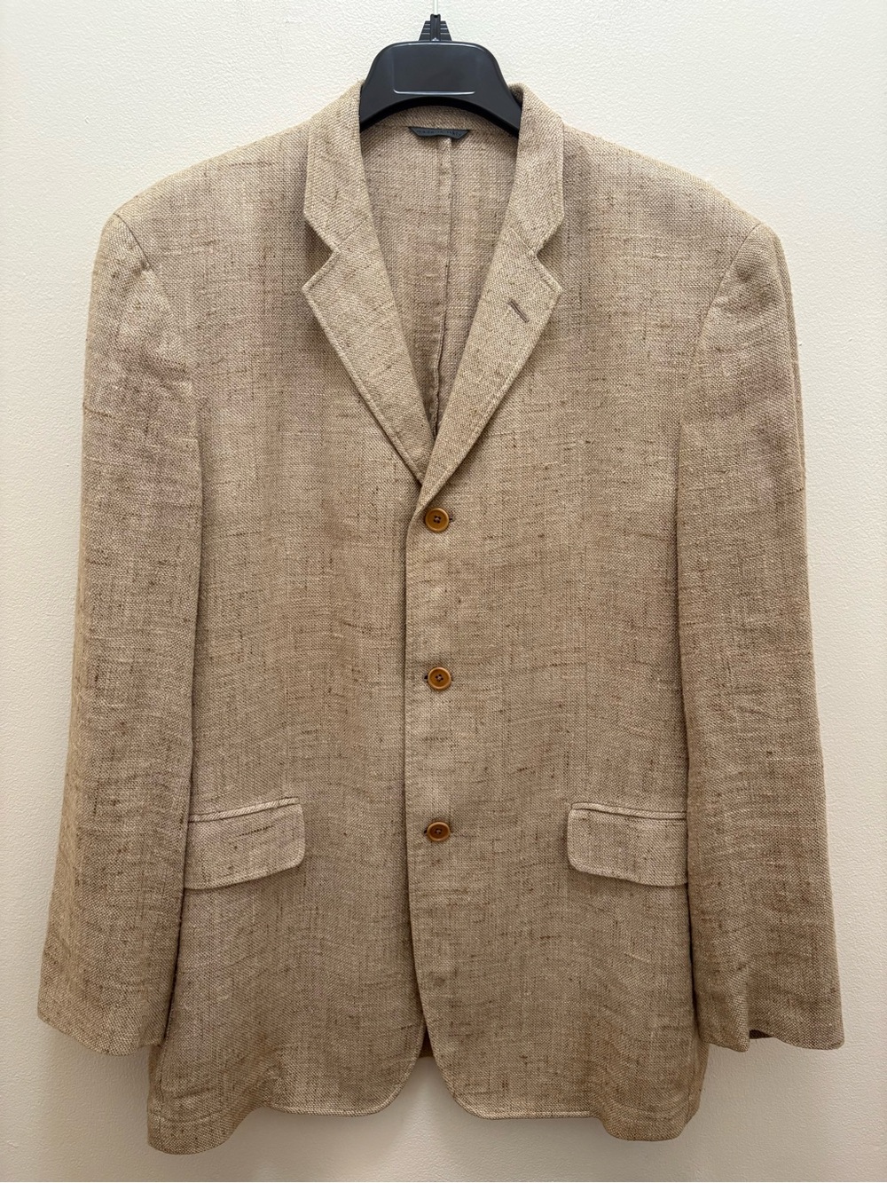John Varvatos $1790 Italian Linen/Silk Blazer Size 44 XL Resort Old Money Rustic - Picture 9 of 16